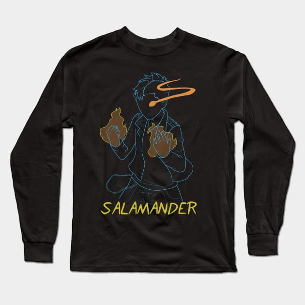 Salamander Long Sleeve T-Shirt by SaintBree